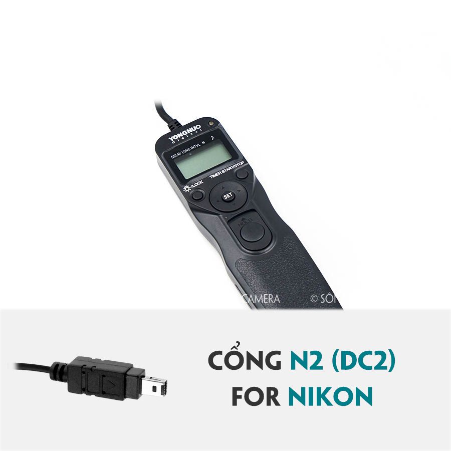 Điều khiển có dây Yongnuo MC36-N2 cho Nikon (Nhập khẩu)