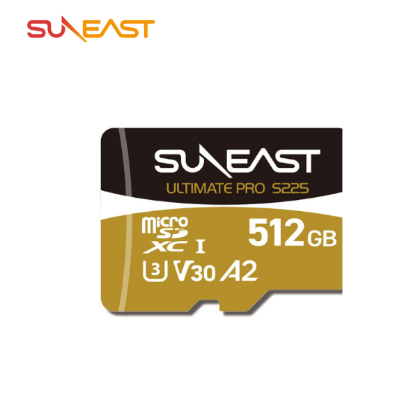 Thẻ nhớ Suneast MicroSDXC 512GB – 208MB/s UHS-I V30 S225 GOLD Series