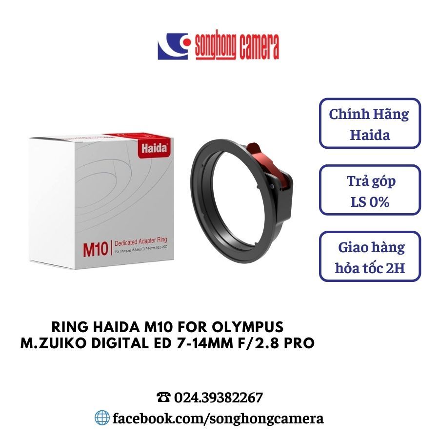 Adapter ring Haida M10 dành cho ống kính Olympus M.Zuiko Digital ED 7-14mm f / 2.8 PRO - HD4629