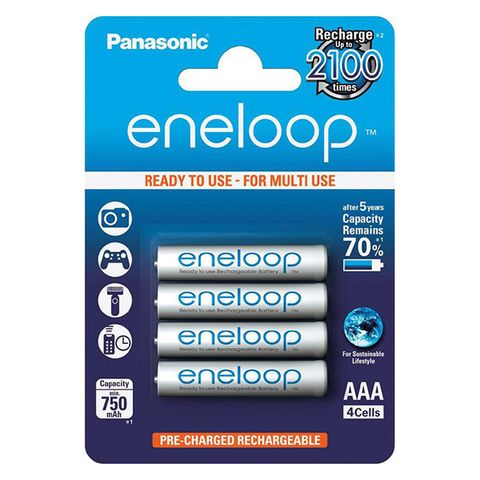 Pin Sạc AAA Eneloop 750 mAh Vỉ 4 viên