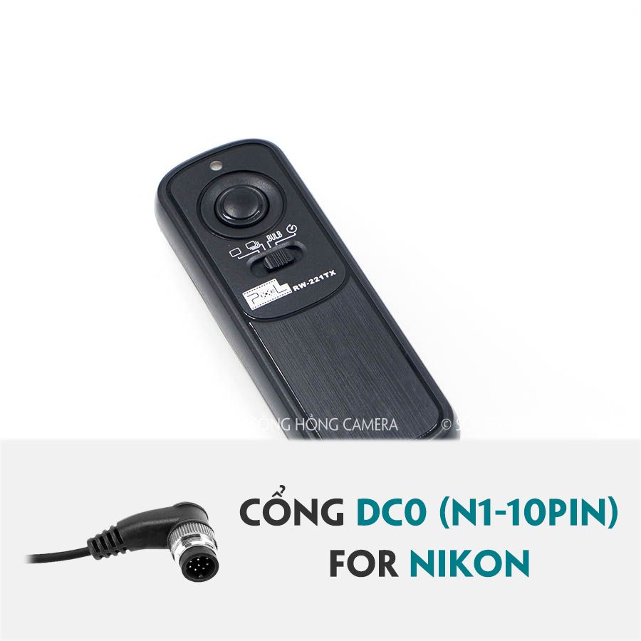 Điều khiển không dây Pixel RW221-DC0 cho Nikon (Nhập khẩu)
