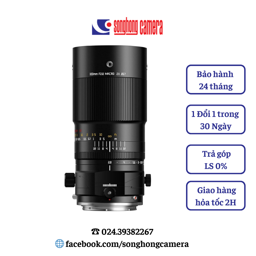 Lens TTartisan Tilt Shift T&S 100mm F2.8 Macro 2X for Fujifilm ( Chính hãng )