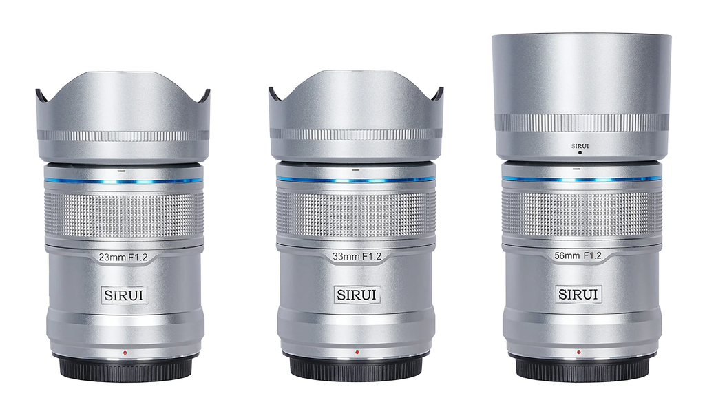 Combo lens AF SIRUI Sniper Series F1.2 APS-C 23/33/56mm for Nikon Z (Silver)