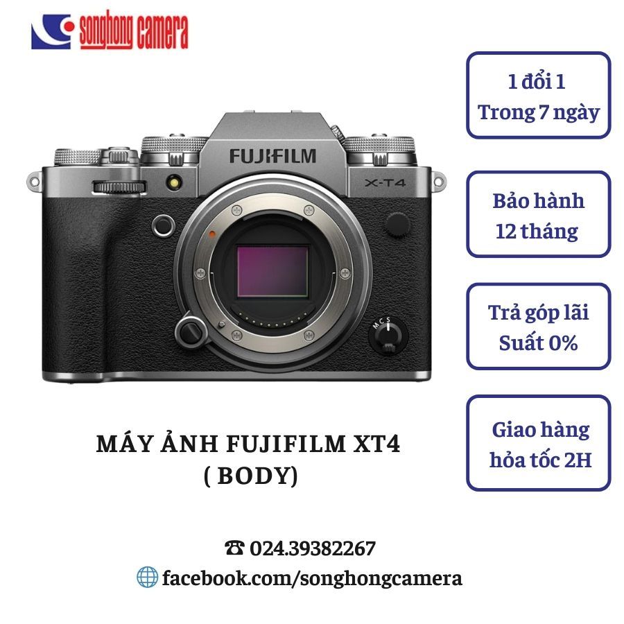 Máy ảnh Fujifilm X-T4 (Body, Chính hãng)