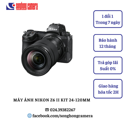 Máy ảnh Nikon Z6 Mark II kit 24-120mm F4 S (Mới 100%)