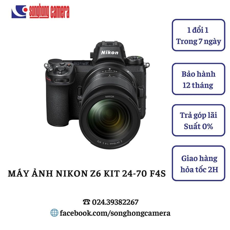 Máy ảnh Nikon Z6 ( Kit lens 24-70mm F4S)