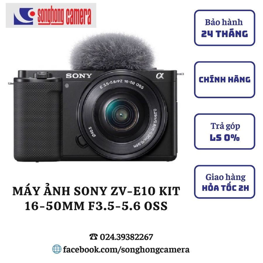 Máy Ảnh Sony ZV-E10 Kit 16-50mm F3.5-5.6 OSS