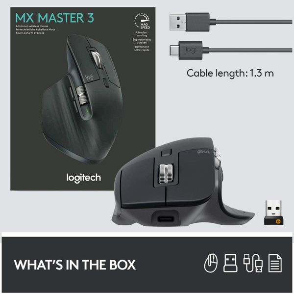  Chuột Bluetooth Không Dây Logitech MX Master 3 
