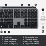  Bàn phím không dây Logitech MX Keys For Mac 