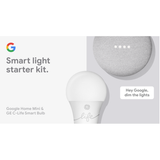  Google home mini bản smart light starter kit ( google home mini + bóng đèn thông minh ) 