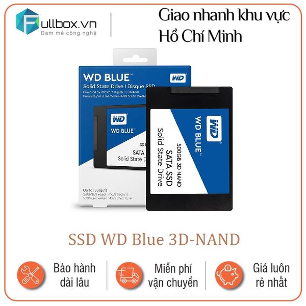  ổ cứng SSD WD BLUE 3D nand 500gb 1tb 