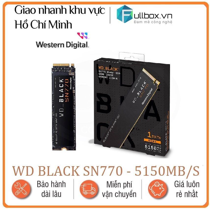  ssd WD black sn770 tốc độ 5150mb/s 