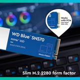  SSD WD Blue SN570 - M.2 2280 PCIe Gen3 x4 - 500GB 1TB 