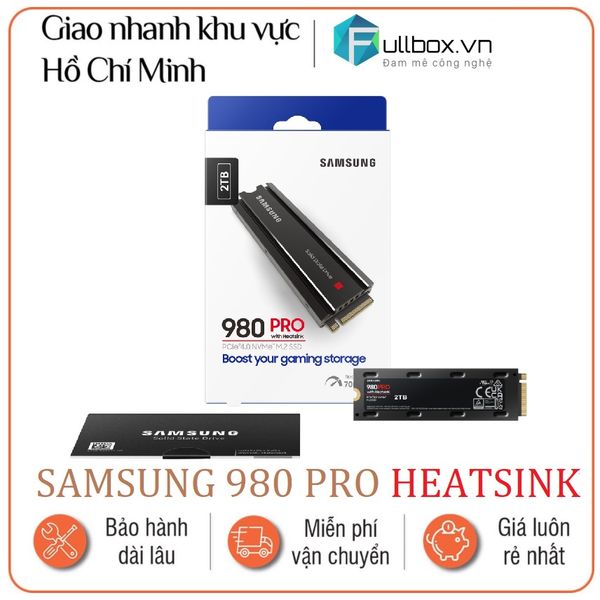  SSD SAMSUNG 980 PRO kèm heatsink M2 PCIe Gen 4.0 