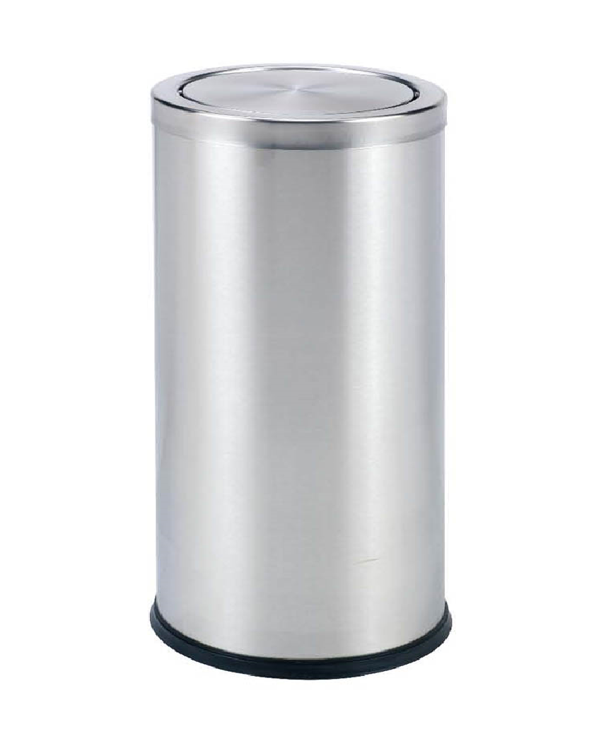 Thùng rác inox nắp lật HCM - Ø380 x 730H