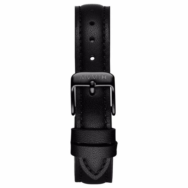 Dây Đeo Đồng Hồ MVMT 14mm Black Leather - Avenue Series