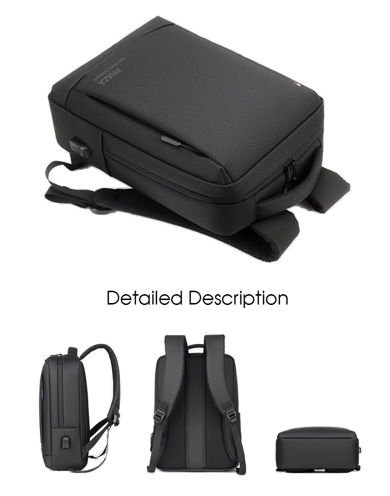 Balo Laptop Văn Phòng Cao Cấp Có Cổng Sạc USB PRAZA - BLS0198