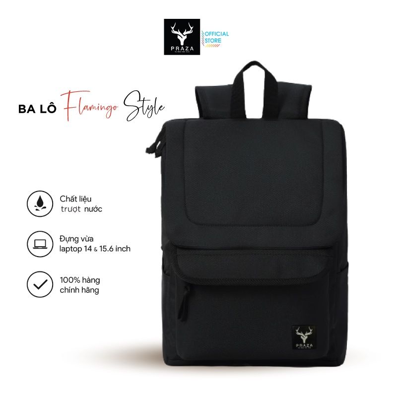 Balo Đi Học Flamingo Trượt Nước Cao Cấp Thời Trang Vải Poly Nam Nữ PRAZA - BL196