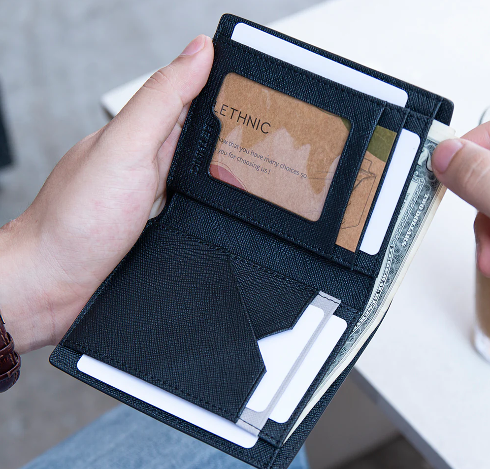 Ví Da Nam CATO Vân Saffiano Nhập Khẩu, Kiểu Dáng Ngang Và Đứng Trượt Nước Cao Cấp GADINO - G02