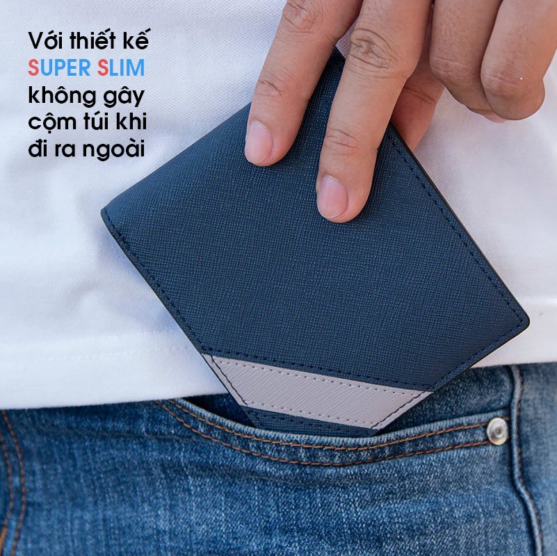 Ví Da Nam CATO Vân Saffiano Nhập Khẩu, Kiểu Dáng Ngang Và Đứng Trượt Nước Cao Cấp GADINO - G02