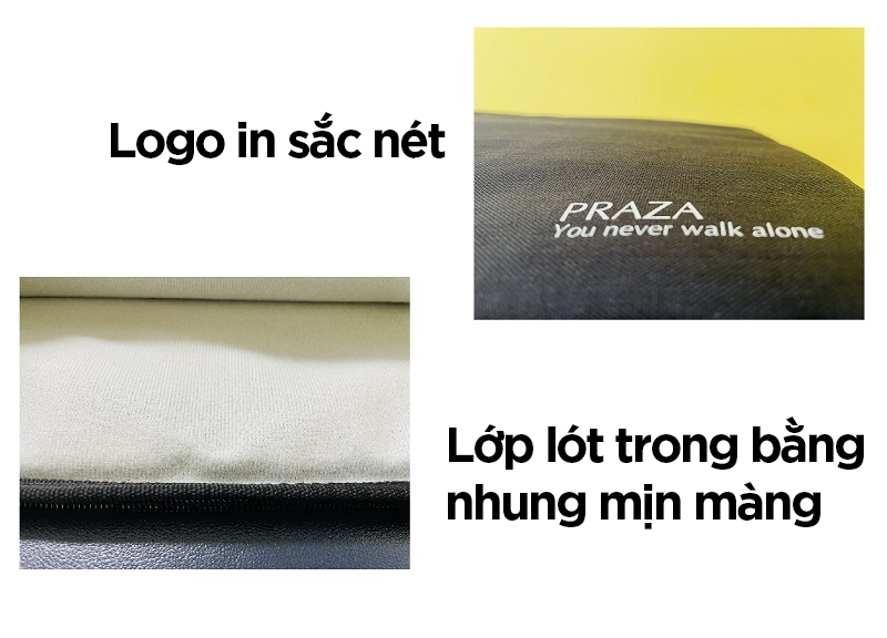 Túi Chống Sốc Macbook 13 inch, 14 inch, 15.6 inch Cao Cấp Praza - TX092