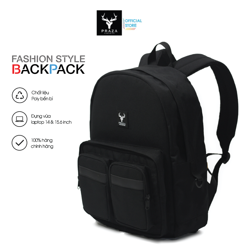 BALO DOUBLE BOXBOX THỜI TRANG CÓ NGĂN ĐỰNG LAPTOP 13 14 INCH CAO CẤP PRAZA - BL205