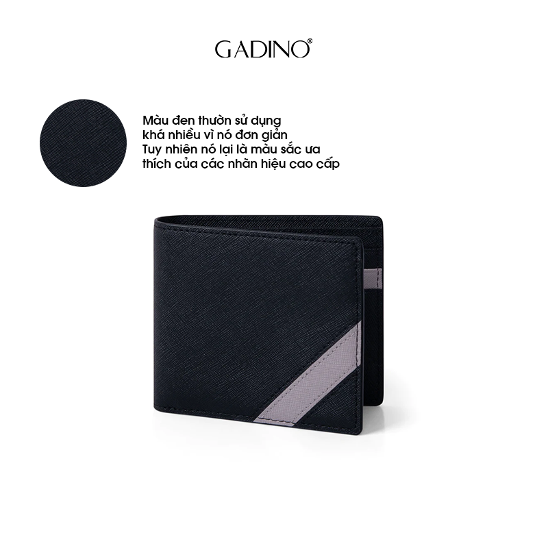 Ví Da Nam CATO Vân Saffiano Nhập Khẩu, Kiểu Dáng Ngang Và Đứng Trượt Nước Cao Cấp GADINO - G02