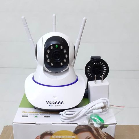  camera wifi app yoosee quan sát trong nhà 3 râu xoay 360 độ 1080P -LTK205W 