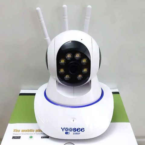  Camera ip wifi app yoosee 3 râu 2.0MP - quan sát trong nhà hỗ trợ đèn flash quay đêm có màu - LTK205WS 