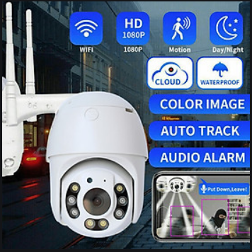 Camera wifi app yoosee ngoài trời FULL HD1080P - 2.0MP quay đêm có màu hình ảnh sắc nét - GW-D08S