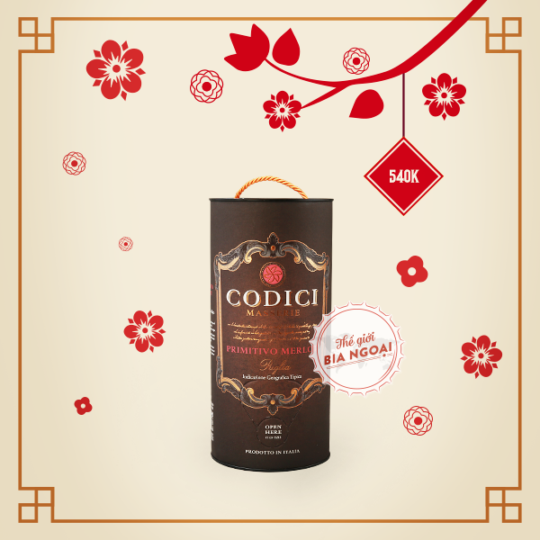 VANG Ý CODICI - Tết mới uống vang mới
