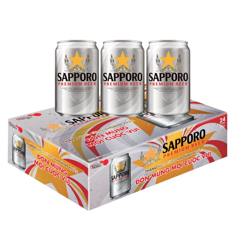 Sapporo Premium giảm giá shock