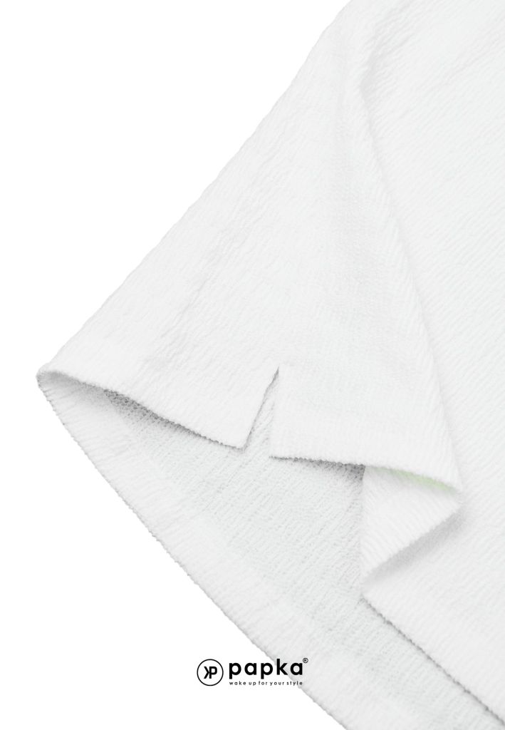Áo thun nữ Papka 3031 nền vải xốp trắng