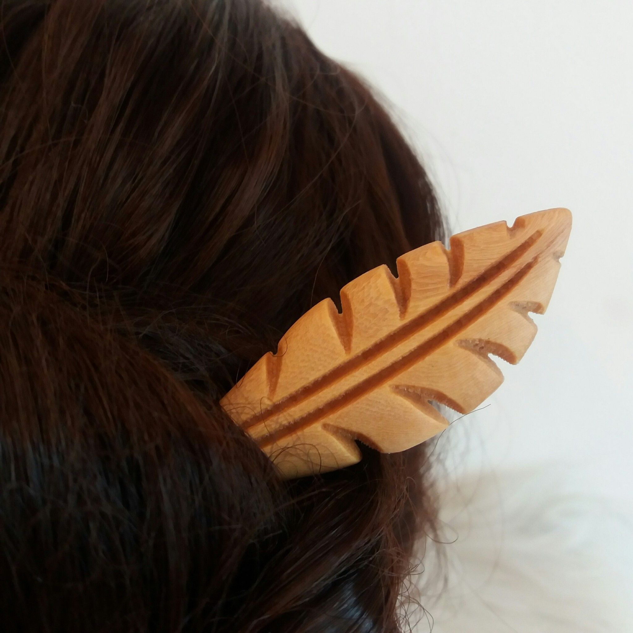 Trâm gỗ cài tóc Leaf