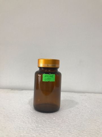 Hũ thủy tinh tròn 120ml nâu