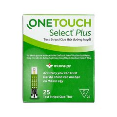 que thu duong huyet onetouch select plus 25 test