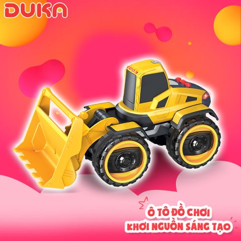  Đồ Chơi DUKA: Xe Công Trình Có Nhạc, Đèn - Xe Xúc Lật - 806036 