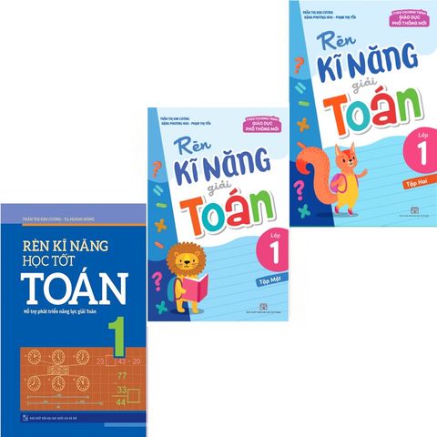  Sách: Combo 3 Cuốn - Rèn Kỹ Năng Học Tốt Toán Lớp 1 