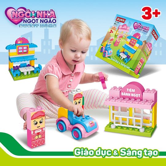 Đồ Chơi DUKA: Ghép Hình - Ngôi Nhà Ngọt Ngào