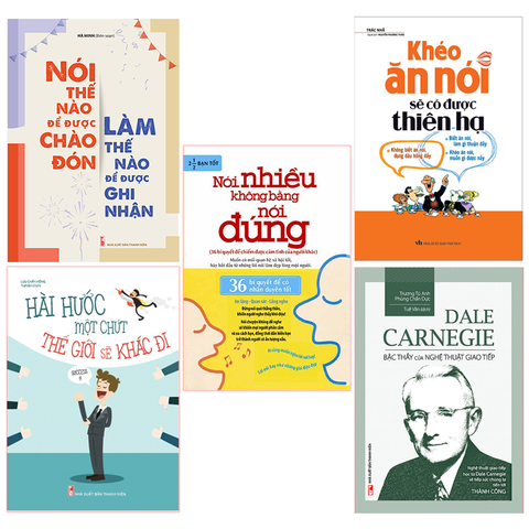  Sách: Combo Giúp Bạn Trở Thành Bậc Thầy Nghệ Thuật Giao Tiếp (Khéo Ăn Nói Sẽ Có Được Thiên Hạ + Nói Thế Nào Để Được Chào Đón + Nói Nhiều Không Bằng Nói Đúng  + Bậc Thầy Của Nghệ Thuật Giao Tiếp + Hài Hước Một Chút Thế Giới Sẽ Khác Đi) 