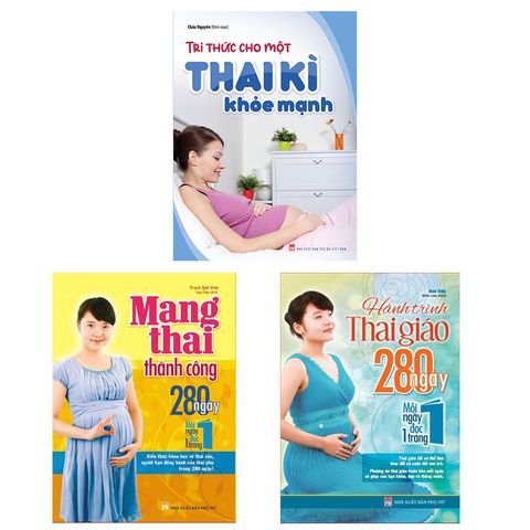  Sách: Combo Tri Thức Thai Sản Bà Bầu Cần Biết (3 Cuốn) 