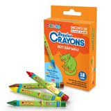 Văn Phòng Phẩm DUKA: Bút Sáp Màu Regular Crayons - 18 Màu (DK 3303-18)