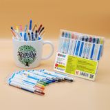 Văn Phòng Phẩm DUKA: Bút Sáp Màu Xoay - Twist Crayon 12 Màu - Túi Nhựa PVC (DK3301-12)
