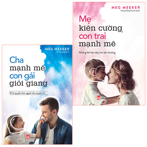 Sách: Combo Cha Mạnh Mẽ, Con Gái Giỏi Giang + Mẹ Kiên Cường, Con Trai Mạnh Mẽ