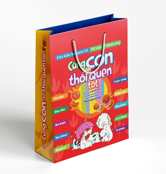 Sách: Combo Cùng Con Rèn Thói Quen Tốt - Túi 10 Cuốn