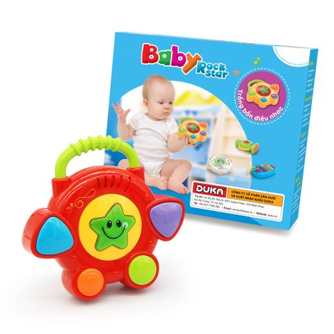  Đồ Chơi DUKA: Baby Rock Star - Trống Bốn Điệu Nhạc - DK580018 