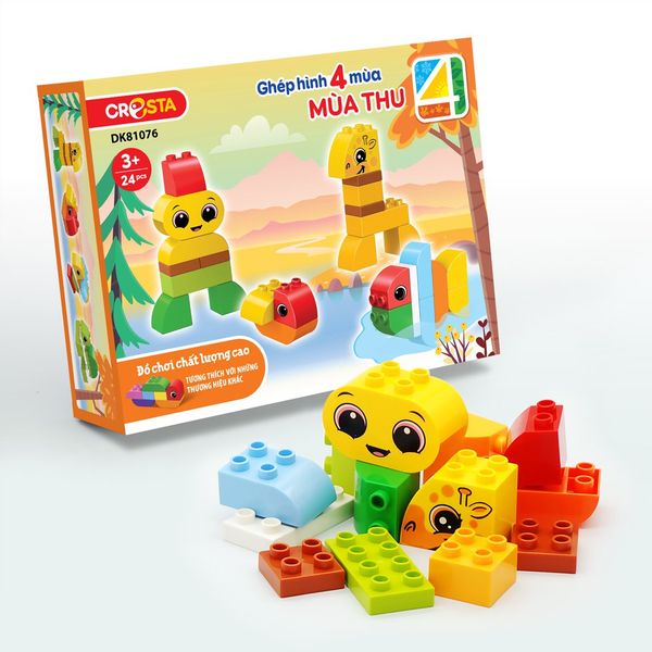 Đồ Chơi DUKA: Ghép Hình 4 Mùa - Mùa Thu - 24 Chi Tiết - DK81076