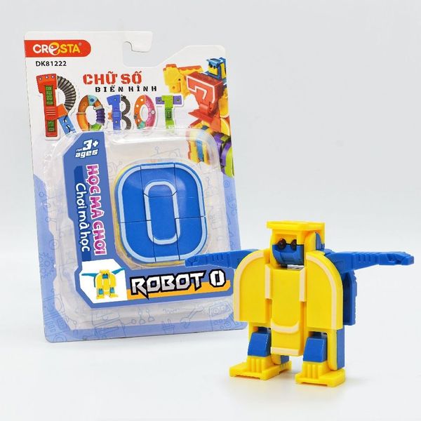 Đồ Chơi DUKA: Chữ Số Biến Hình - ROBOT 0 (DK81222)