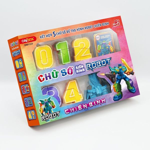 Đồ Chơi DUKA: Chữ Số Biến Hình - ROBOT Chiến Binh (DK81223)