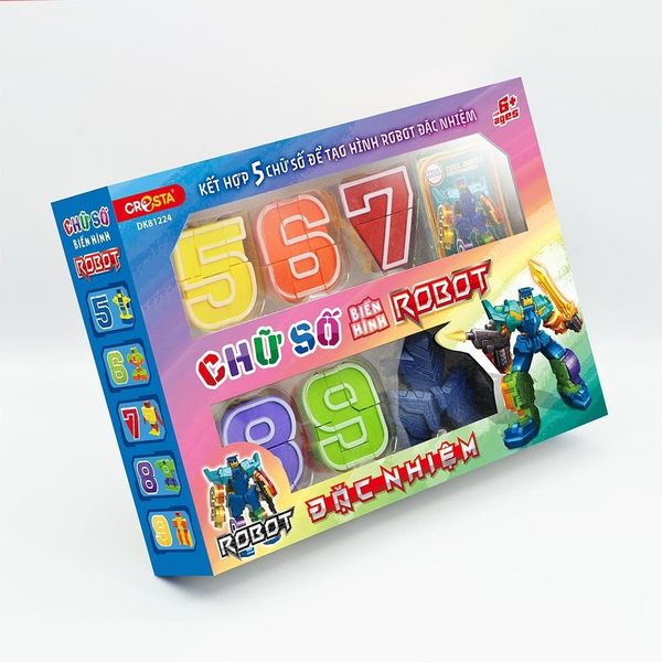 Đồ Chơi DUKA: Chữ Số Biến Hình - ROBOT ĐẶC NHIỆM (DK81224)